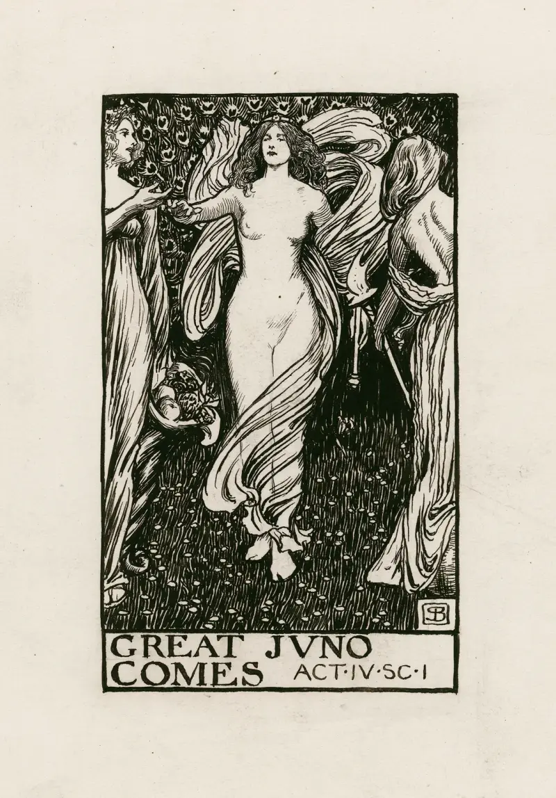 Stormen; Stora Juno kommer, akt IV scen I av Byam Shaw