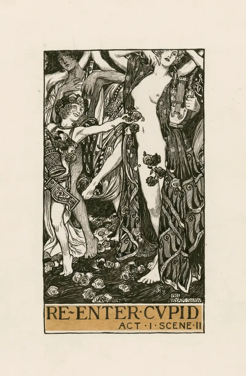 Timon von Athen; Amor tritt wieder auf, 1. Aufzug, 2. Szene von Byam Shaw