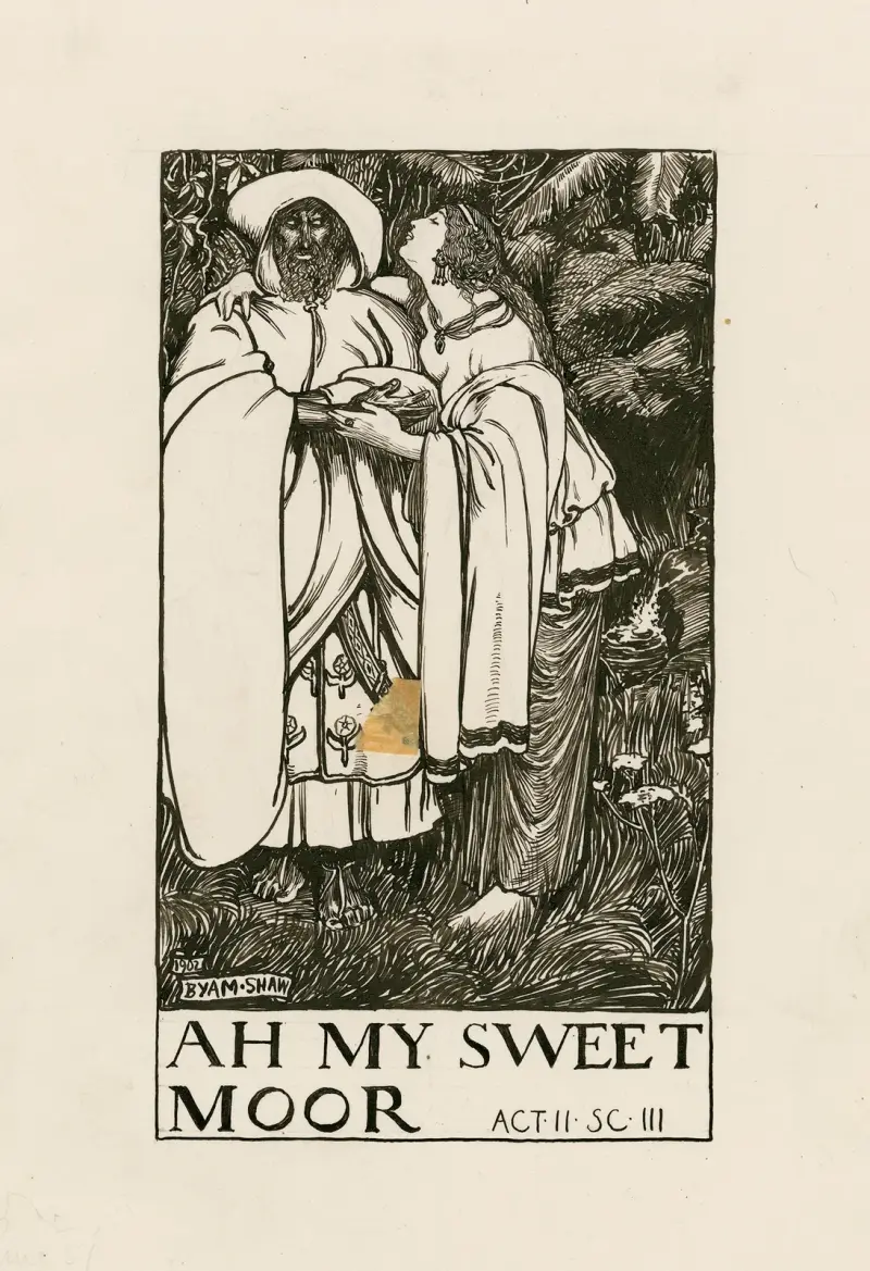 Titus Andronicus; Ah my sweet moor akt II scen III av Byam Shaw