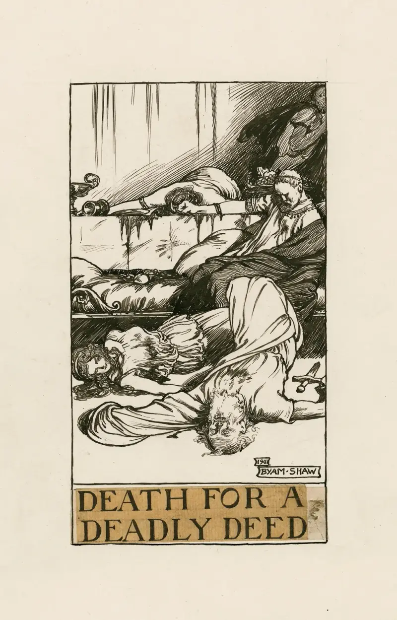 Titus Andronicus; Death for a deadly deed Act V Scene III av Byam Shaw