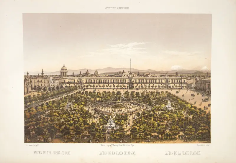 Garten auf dem öffentlichen Platz von C. Castro