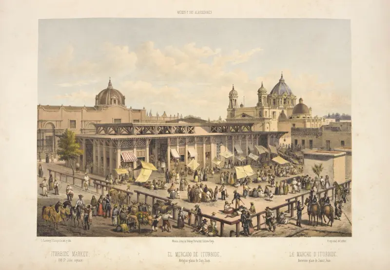 Iturbide-marknaden, gamla St. John-torget av C. Castro