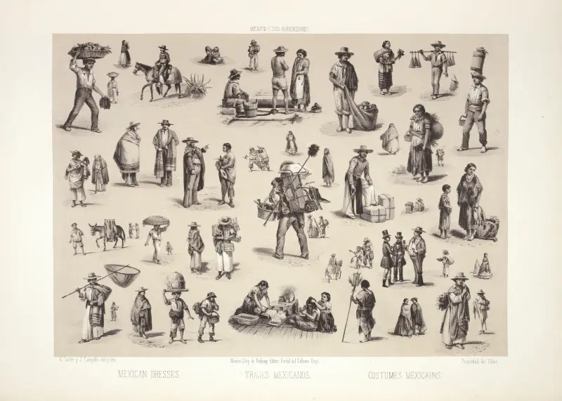 Mexikanische Kleider, 1869 – Nr. 1 von C. Castro