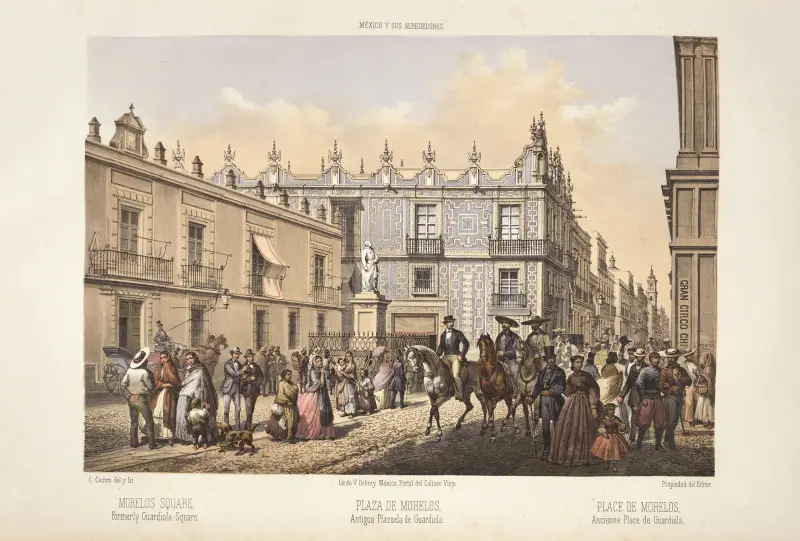 Platz Morelos, früher Platz Guardiola von C. Castro