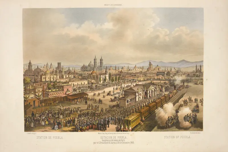 Station of Puebla. av C. Castro