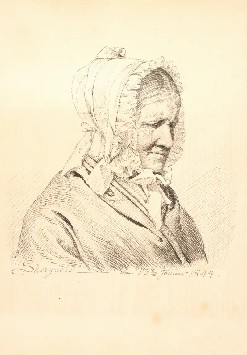Fru Anneken Marie von Würden f Sponum, HE Freunds svigermor av P. C. Skovgaard