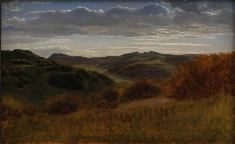 Hügel hinter Møns Klint von P. C. Skovgaard