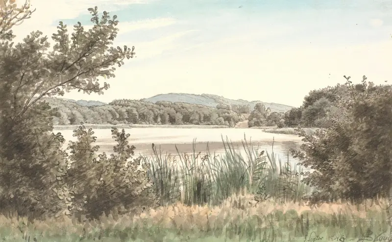 Der Hundesee auf Møn von P. C. Skovgaard