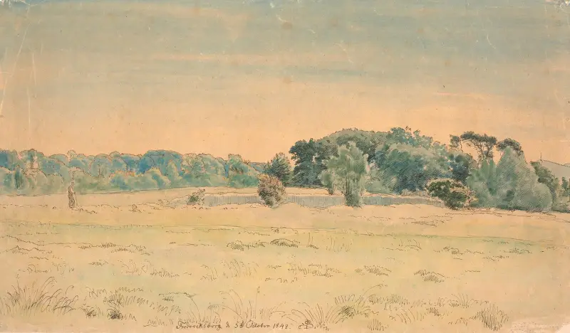 Landskap från Frederiksborg av P. C. Skovgaard