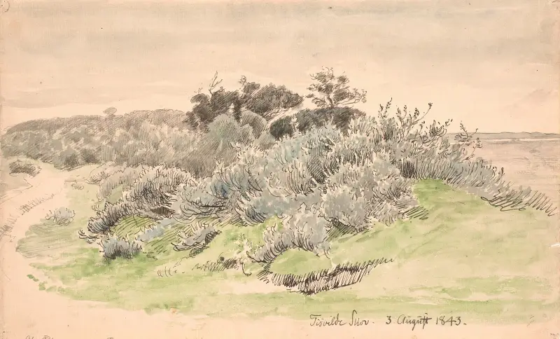 Landschaft mit Buschwerk von P. C. Skovgaard