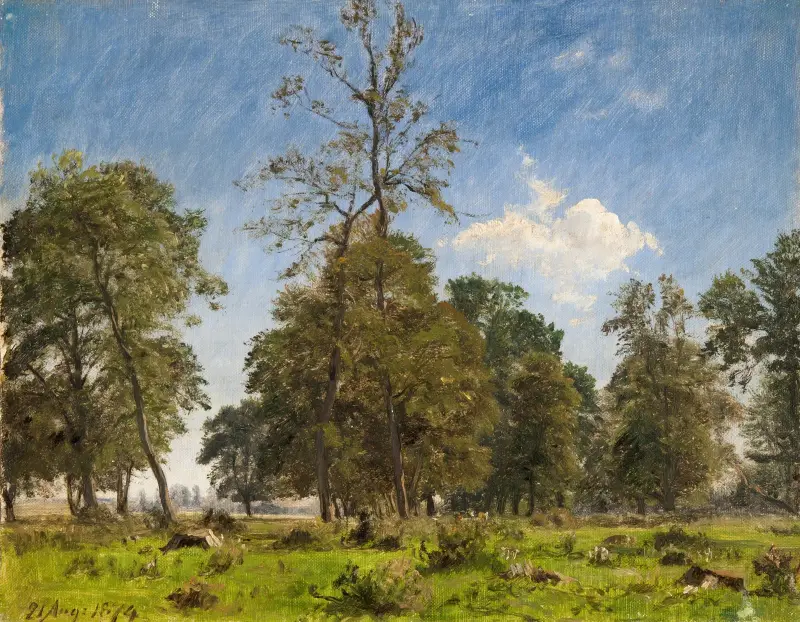 On the Outskirts of Knabstrup Dyrehave av P. C. Skovgaard