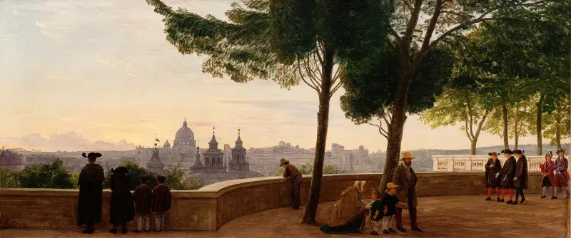 View from Monte Pincio Hill in Rome av P. C. Skovgaard