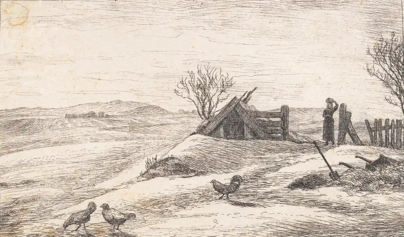 Pejzaż zimowy pod Vejby, P. C. Skovgaard
