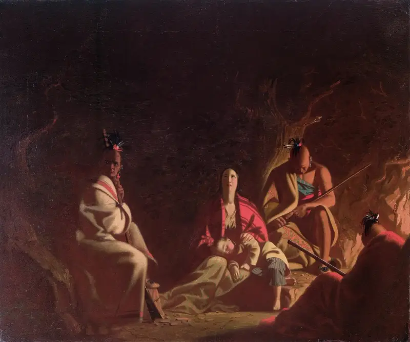 Zajat indiány, George Caleb Bingham