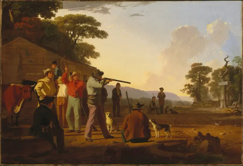 Střelba na býka, George Caleb Bingham