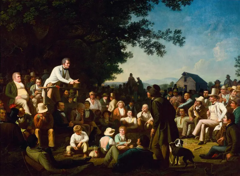 Stump Speaking von George Caleb Bingham