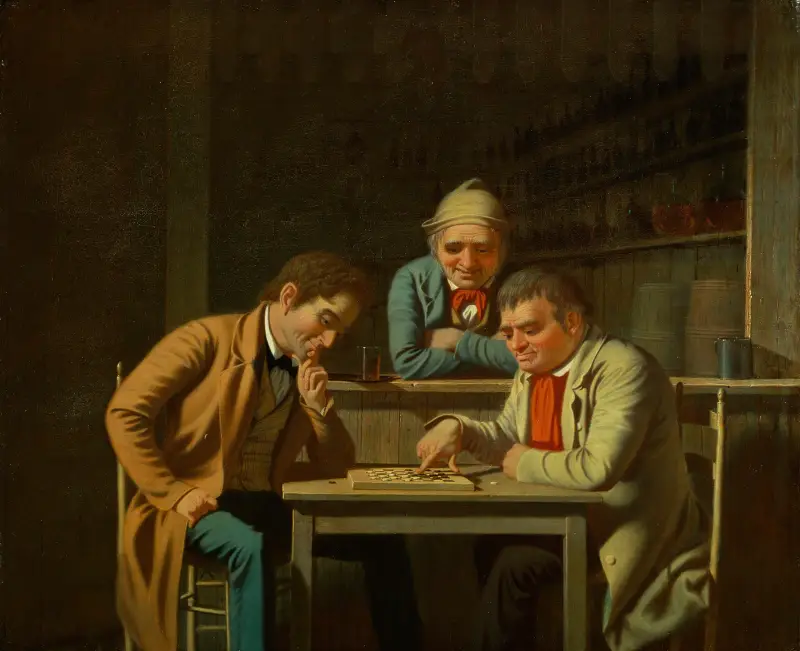 Die Damespieler von George Caleb Bingham