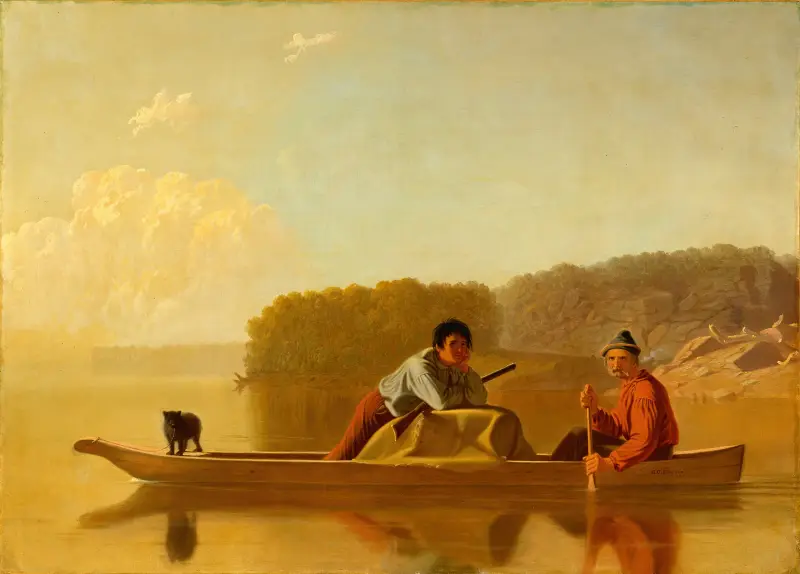 Die Rückkehr der Pelzjäger von George Caleb Bingham