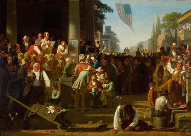 The Verdict of the People av George Caleb Bingham