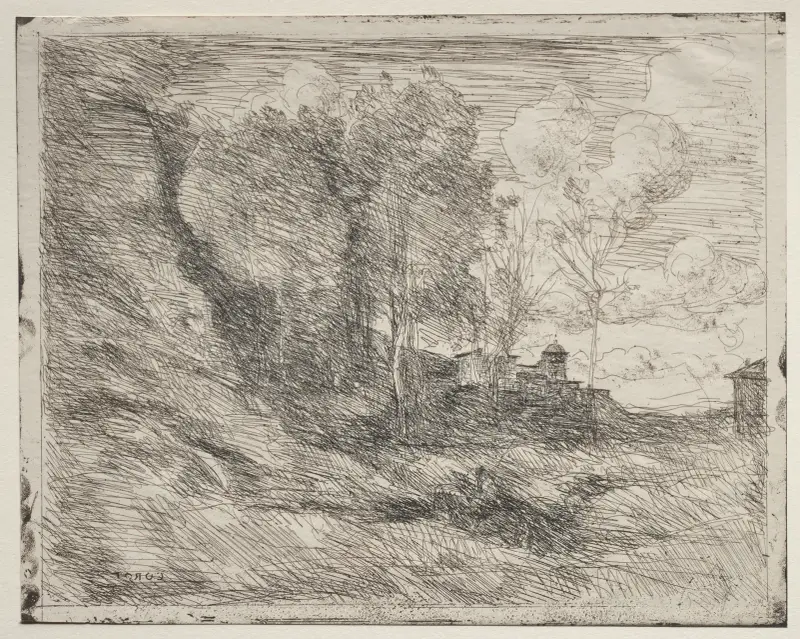 Eine Erinnerung an Ostia von Jean-Baptiste-Camille Corot