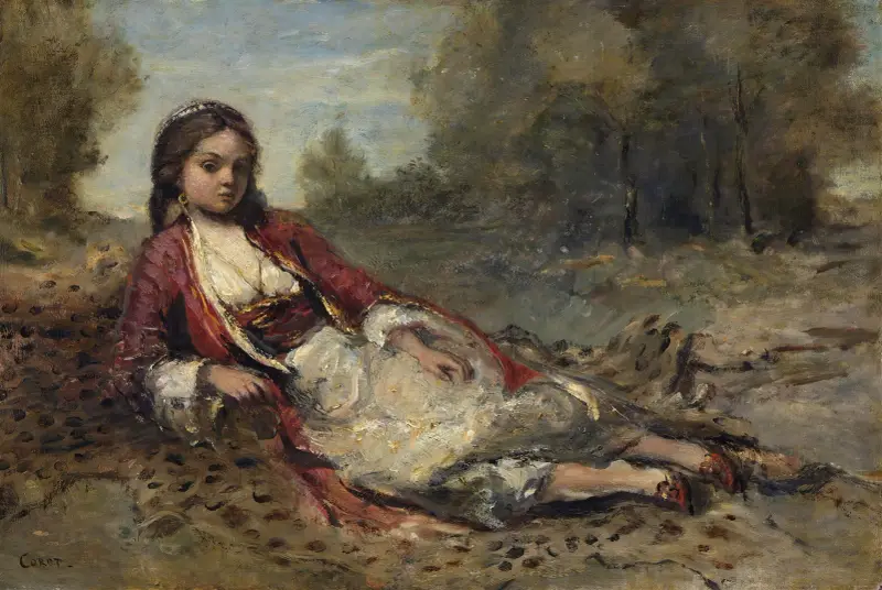 Alžířanka, Jean-Baptiste-Camille Corot