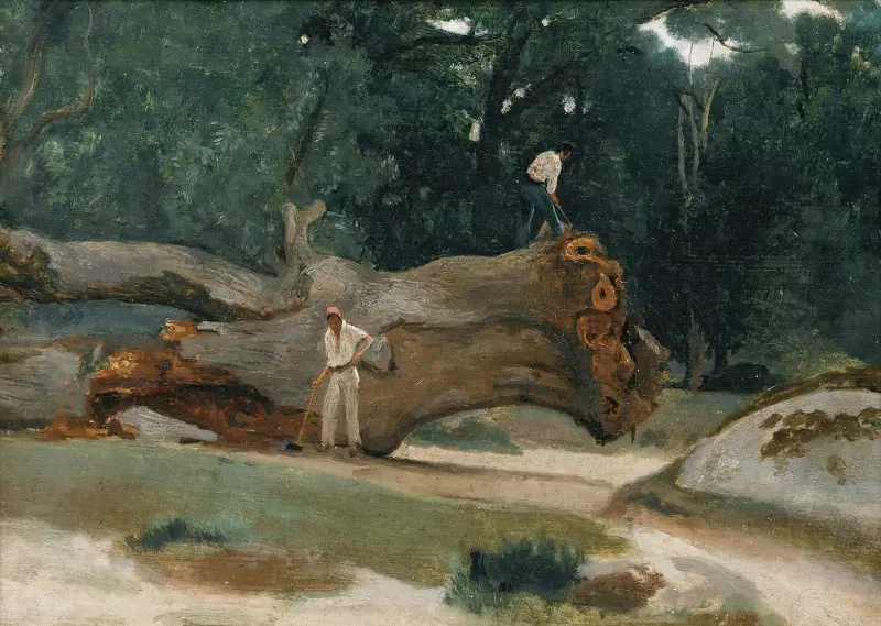 Holzfäller von Jean-Baptiste-Camille Corot