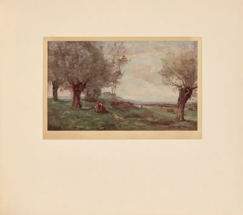 Zbieranie pierwiosnków, Jean-Baptiste-Camille Corot