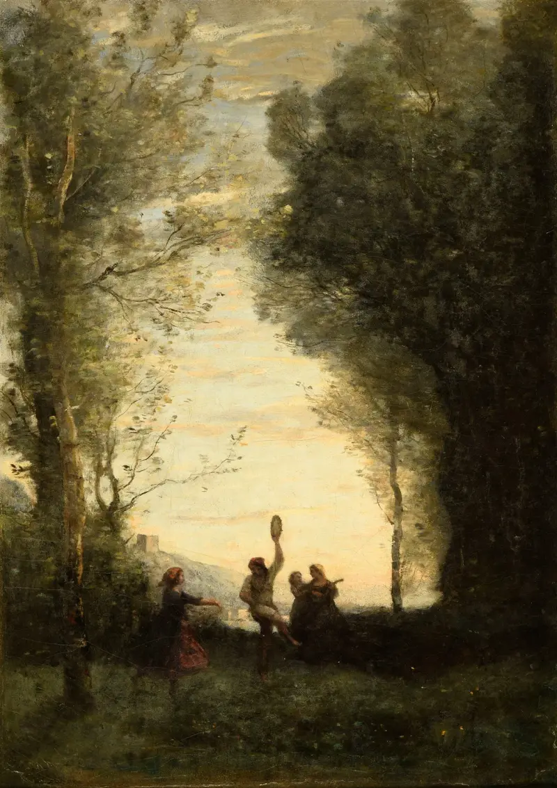 Der italienische Tanz von Jean-Baptiste-Camille Corot