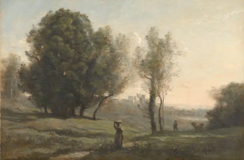Krajina, 1872, Jean-Baptiste-Camille Corot