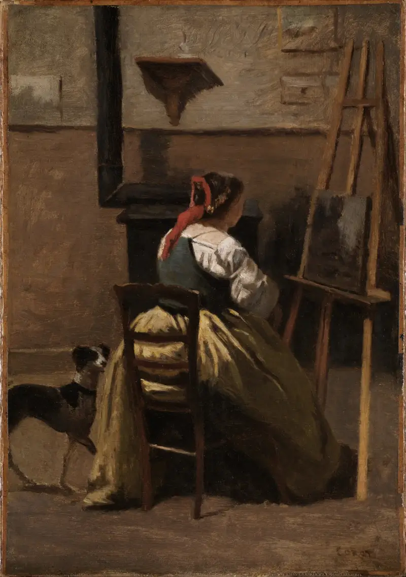 Corots Atelier von Jean-Baptiste-Camille Corot