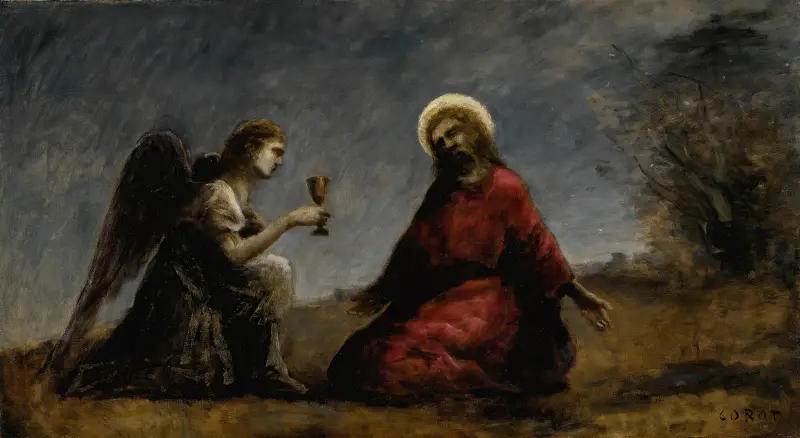 Christus am Ölberg von Jean-Baptiste-Camille Corot