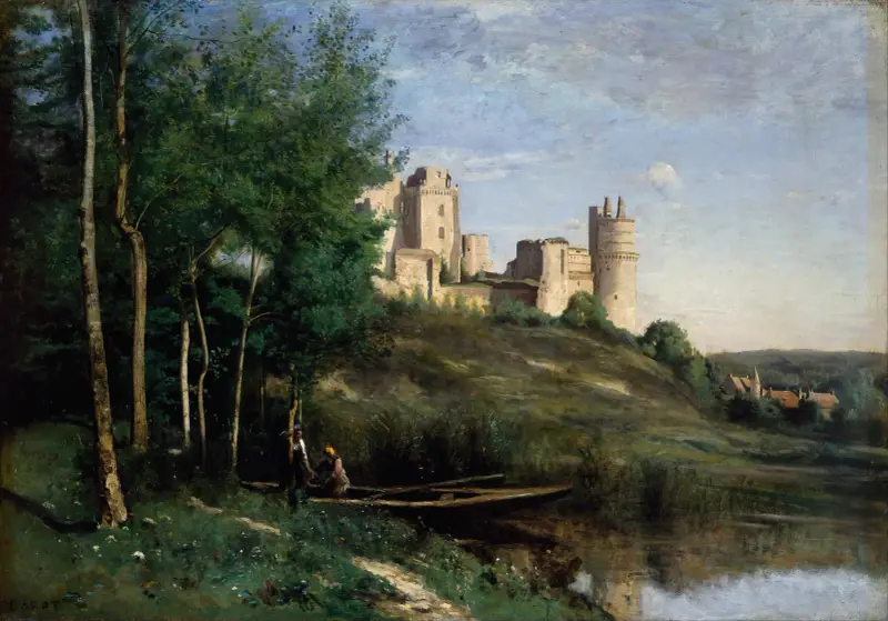 Ruins of the Château de Pierrefonds av Jean-Baptiste-Camille Corot