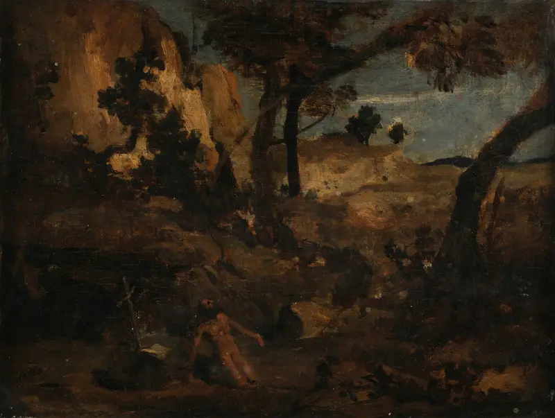 Der heilige Hieronymus von Jean-Baptiste-Camille Corot