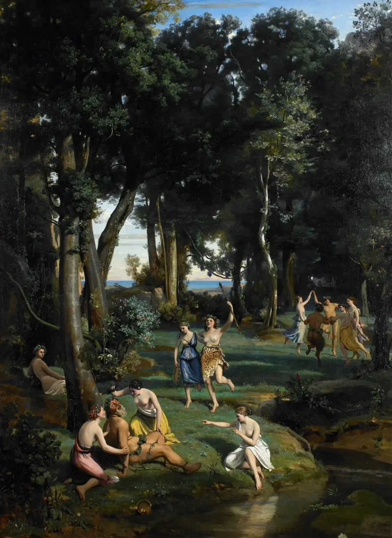 Silenus von Jean-Baptiste-Camille Corot