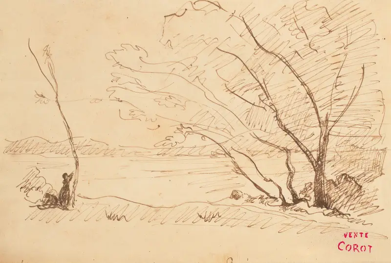 Souvenir de Mortefontaine av Jean-Baptiste-Camille Corot