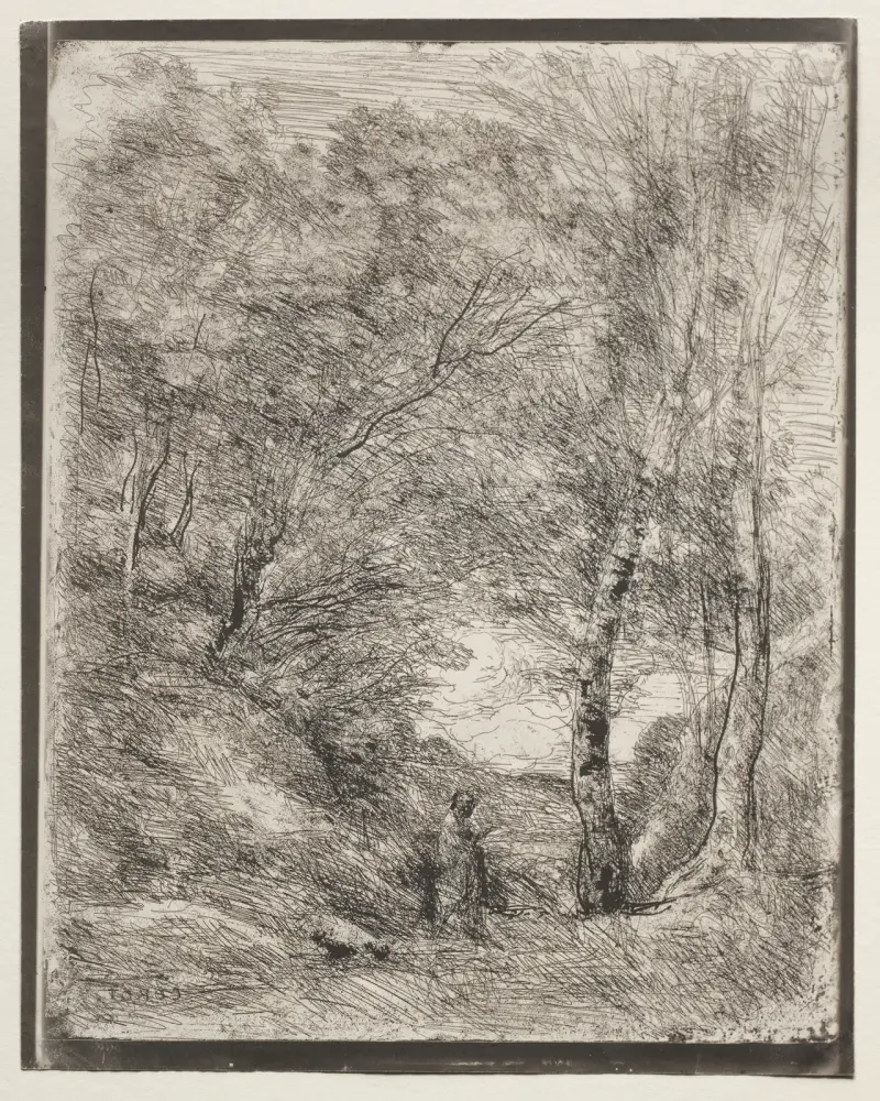 The Gardens of Horace av Jean-Baptiste-Camille Corot