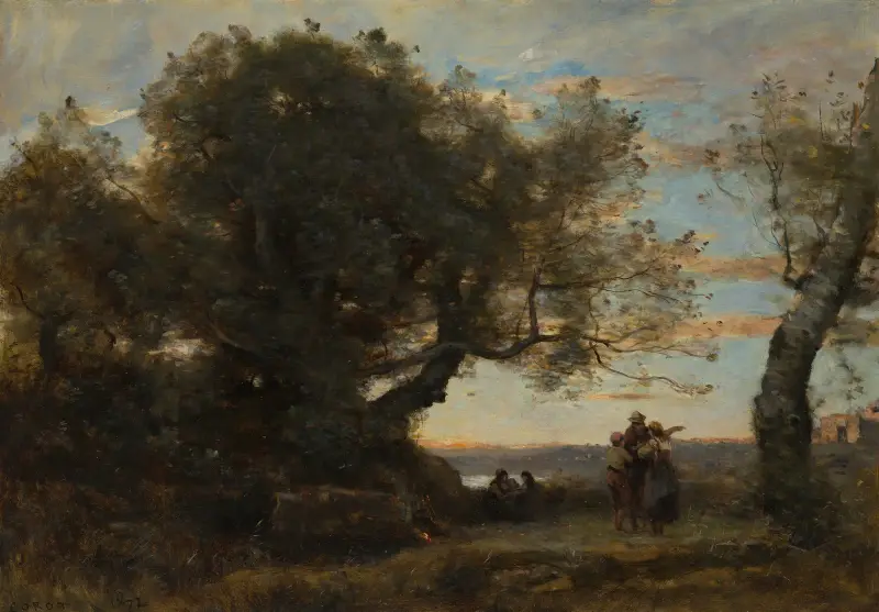 Die Zigeuner von Jean-Baptiste-Camille Corot