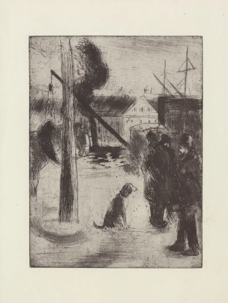 Cours Boieldieu, Rouen, Camille Pissarro