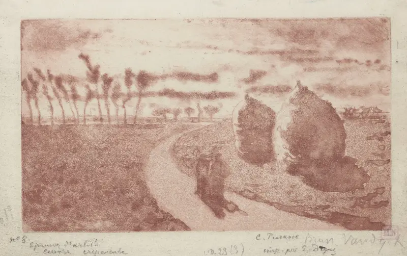 Zmierzch, 1879, Camille Pissarro