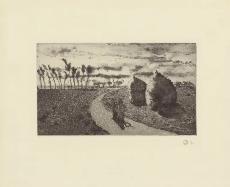 Abenddämmerung – Nr. 1 von Camille Pissarro