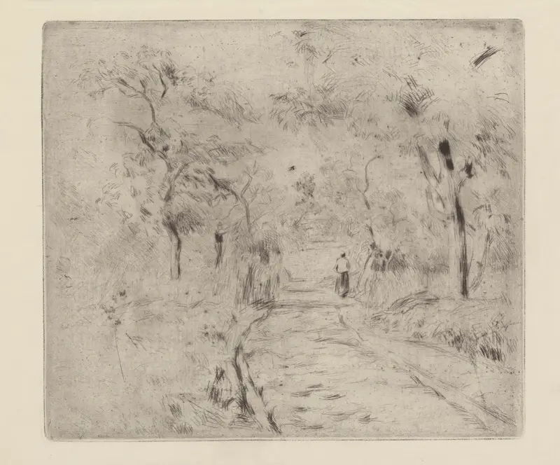 Dans les champs à Ennery av Camille Pissarro