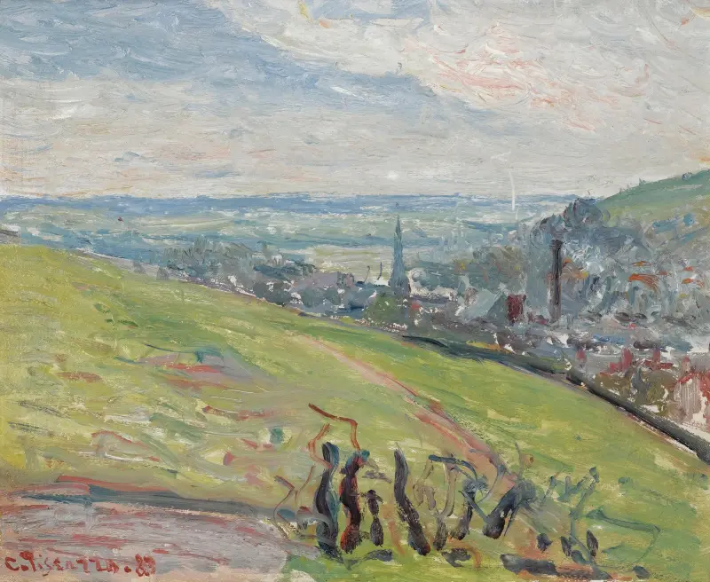 Umgebung von Rouen von Camille Pissarro