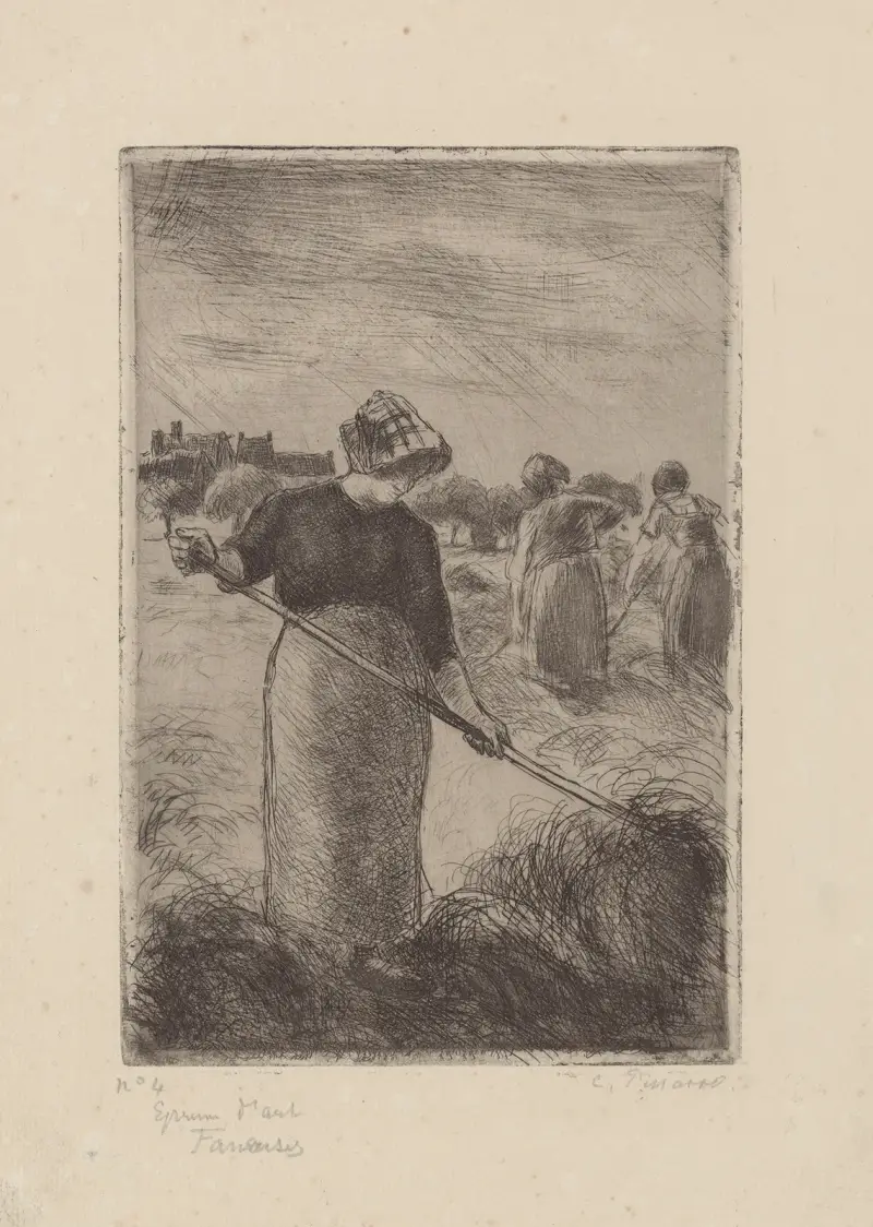 Die Heuerinnen, 1890 – Nr. 1 von Camille Pissarro