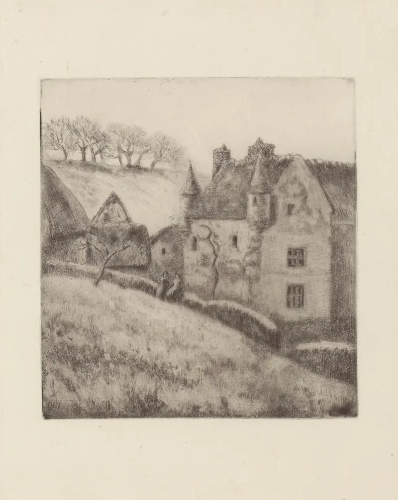La ferme à Noël, Osny., 1884 – nr 2 av Camille Pissarro
