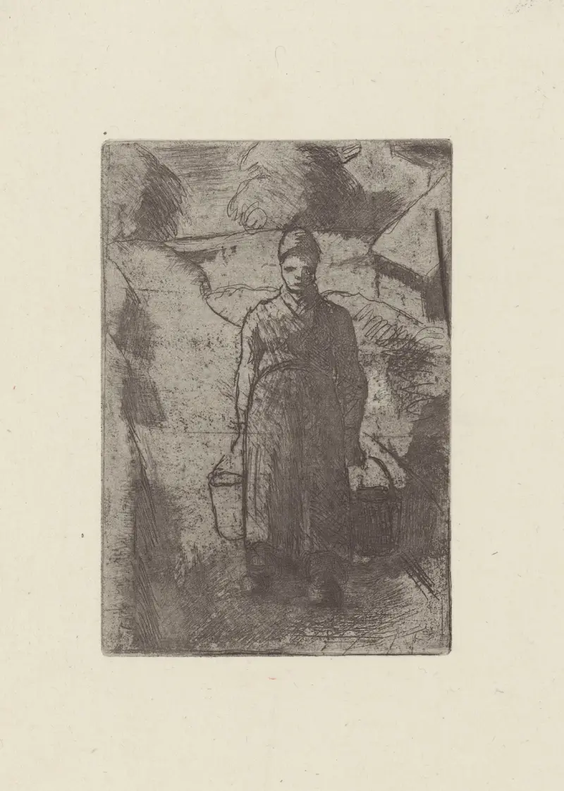 La paysanne av Camille Pissarro