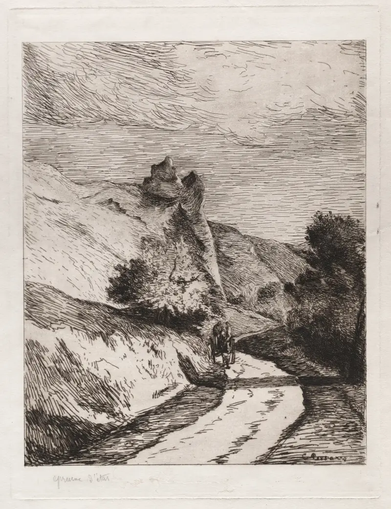 La Roche-Guyon, 1866 – Nr. 2 von Camille Pissarro