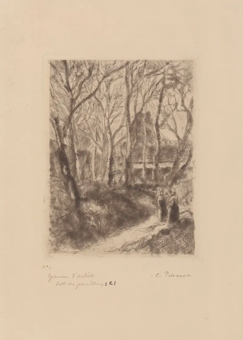 Der Weg der Lumpensammler von Camille Pissarro