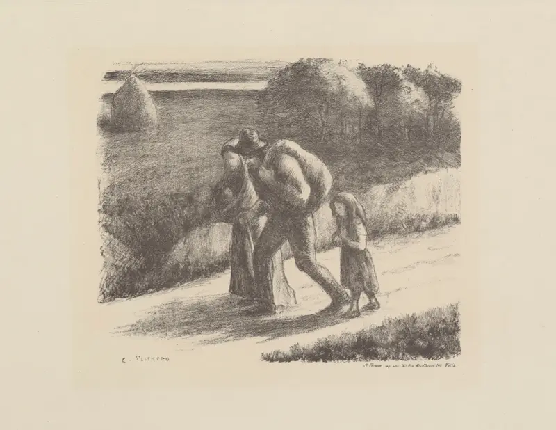 Die Landstreicher von Camille Pissarro