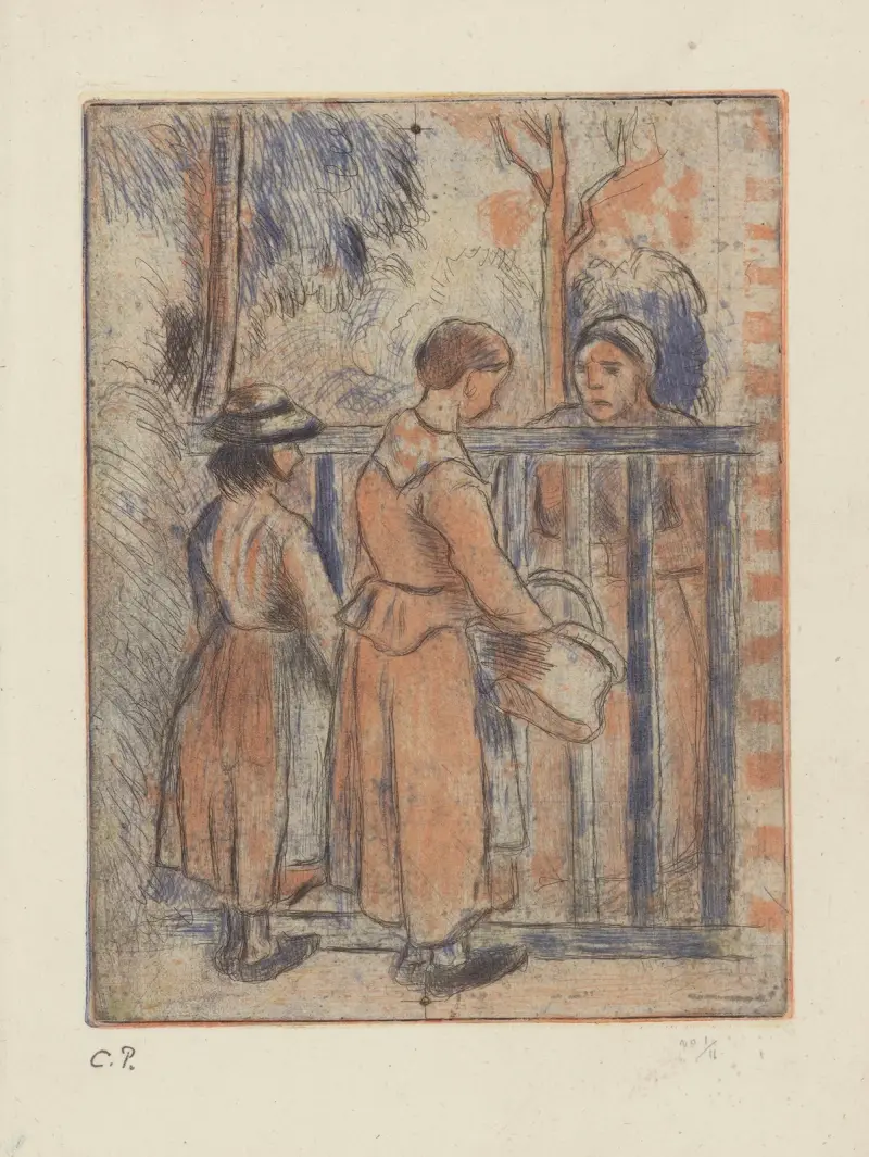 Žebráci, Camille Pissarro