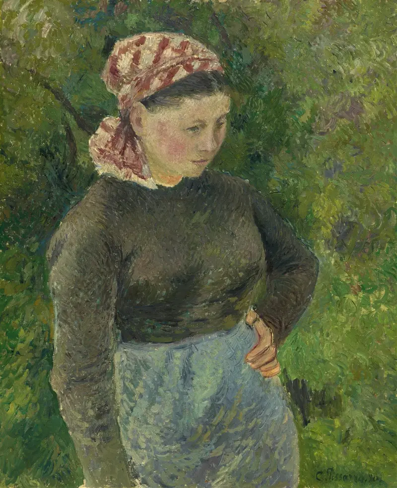 Peasant Woman av Camille Pissarro
